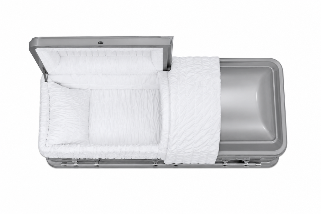 Platinum Finish White Crepe Interior