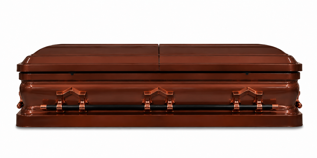 Brushed Copper / Dark Bronze Finish With Almond Velvet Interior