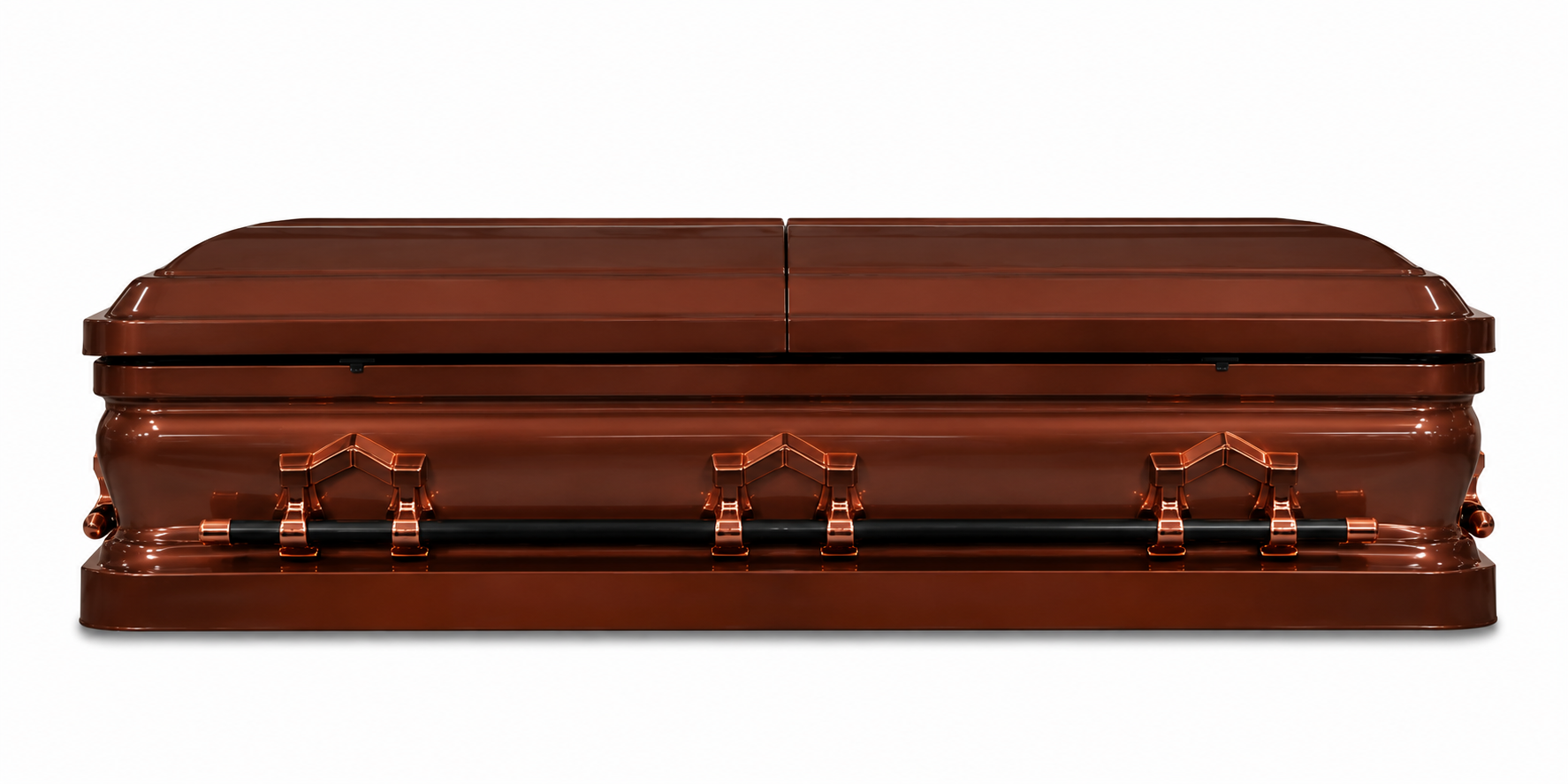 Brushed Copper / Dark Bronze Finish With Almond Velvet Interior