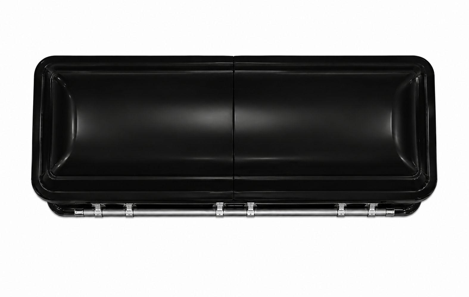 Gloss Black With White Crepe Interior
