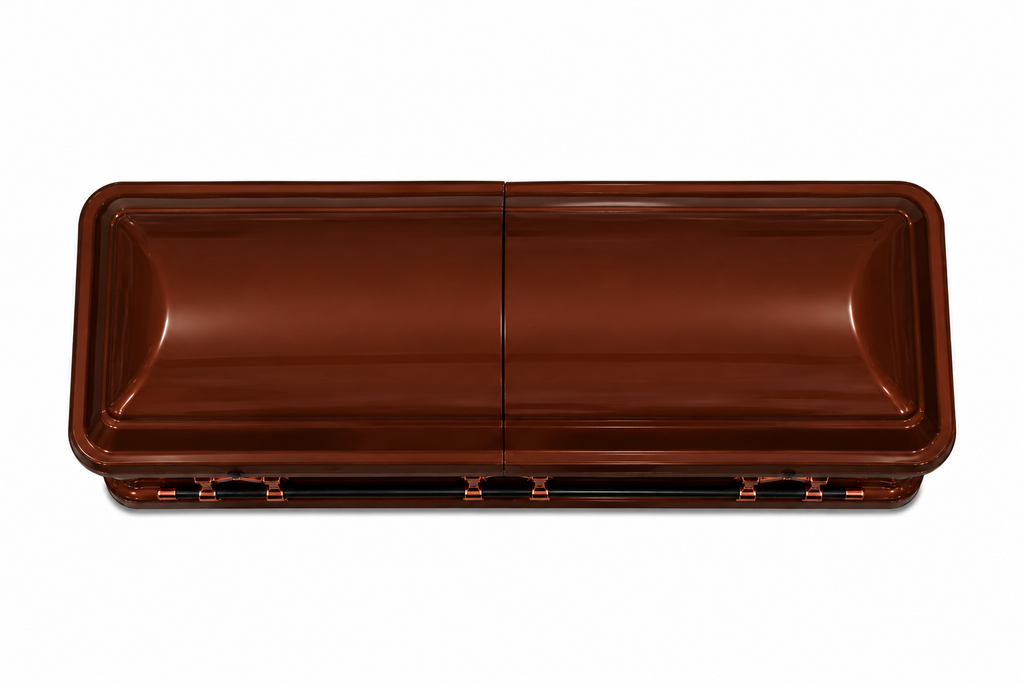Brushed Copper / Dark Bronze Finish With Almond Velvet Interior