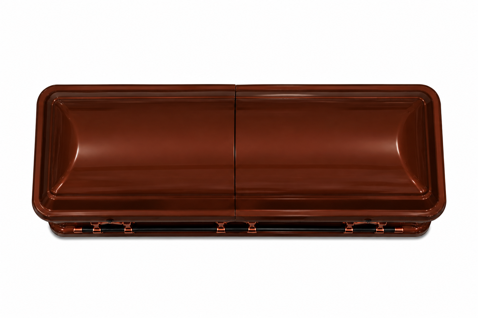 Brushed Copper / Dark Bronze Finish With Almond Velvet Interior