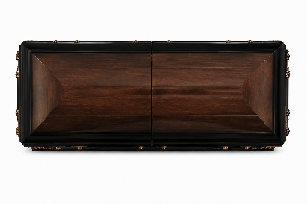 Brushed Copper / Dark Bronze Finish With Almond Velvet Interior