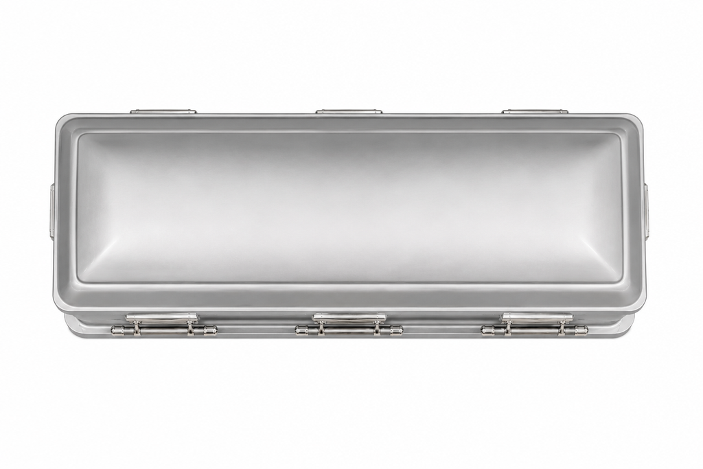 Brush Natural / Platinum Finish With White Velvet Interior