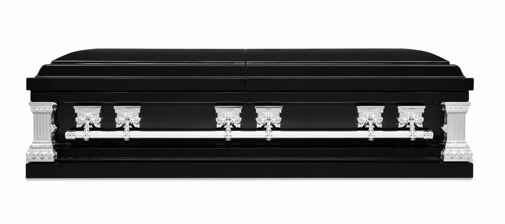Brushed Black With White Velvet Interior